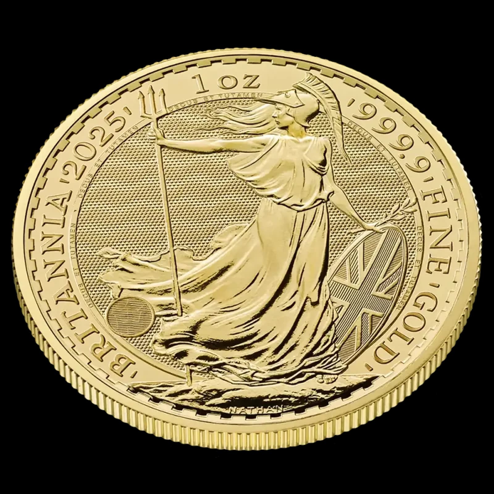 1 oz Britannia Gold Coin £100 | 2025 — edge