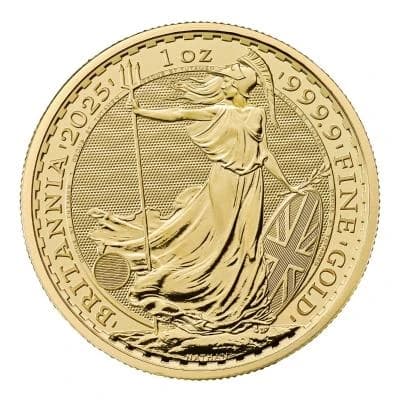 1 oz Britannia Gold Coin £100 | 2025 — obverse
