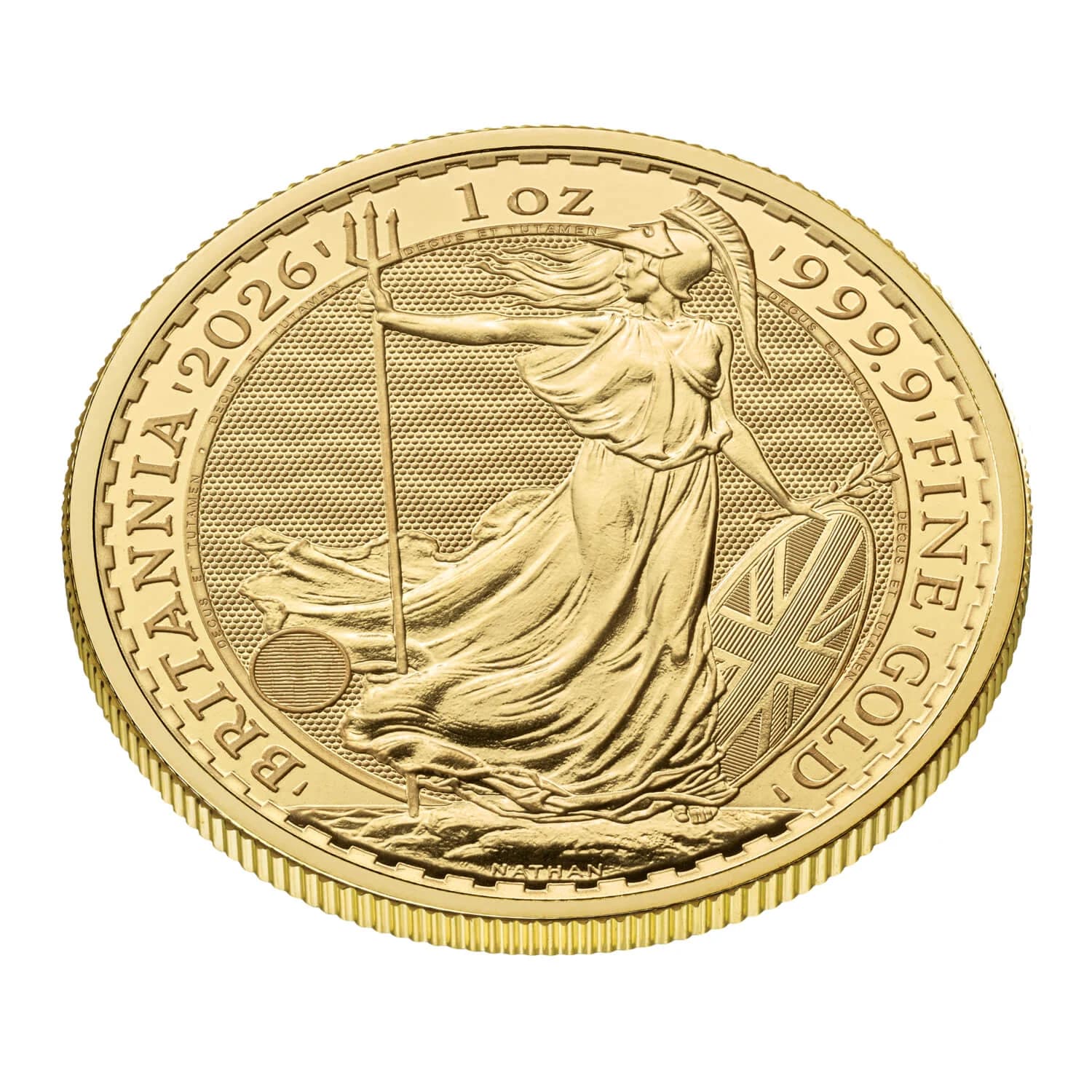 1 oz عملة ذهبية Britannia | 2026 — الوجه الخلفي والحافة
