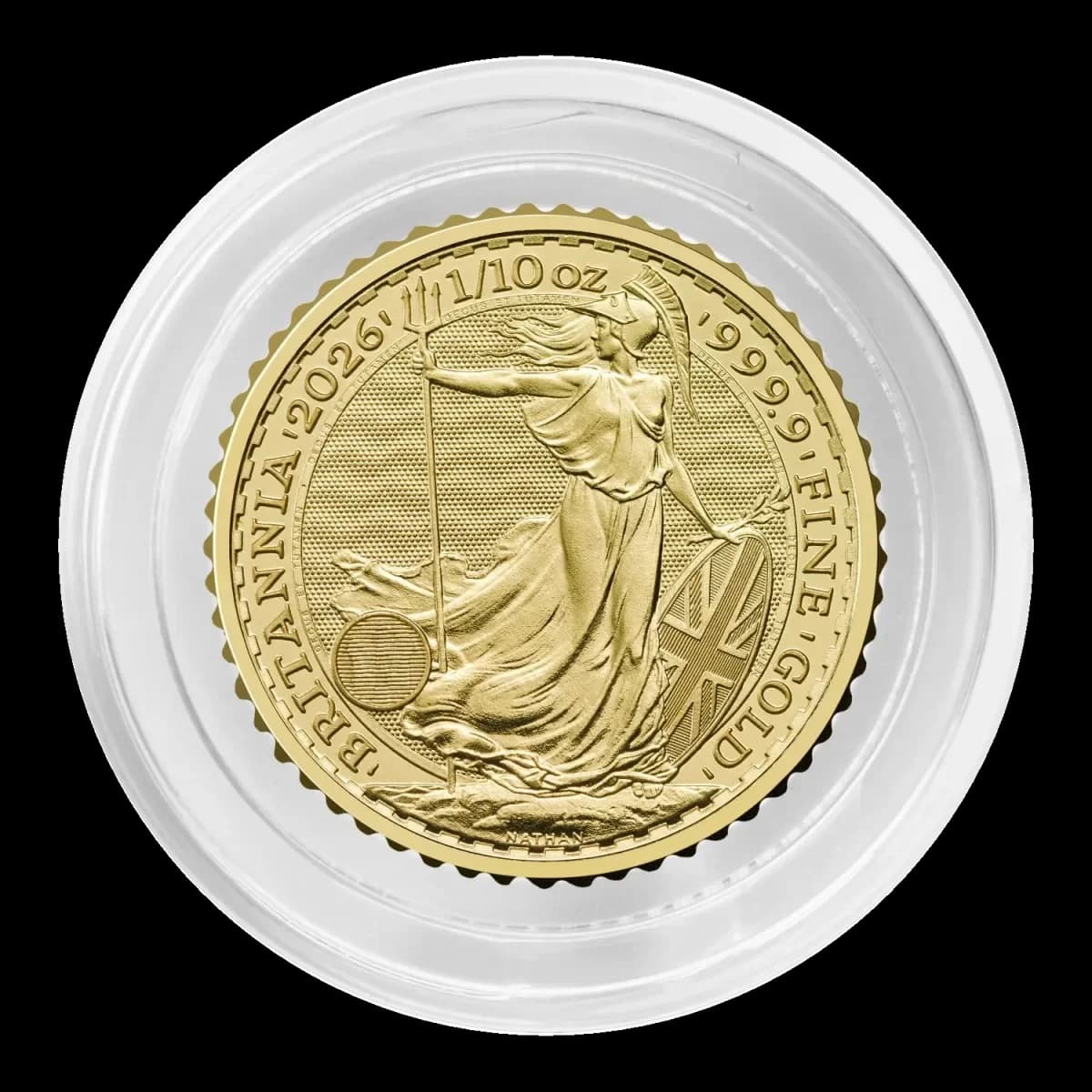 1/10 oz Золотая монета Britannia | 2026 — упаковка