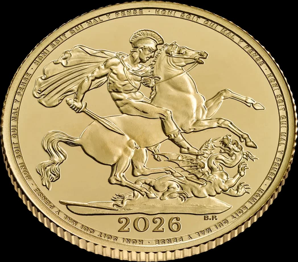 عملة ذهبية Sovereign Charles III | 2026 — الوجه الأمامي والحافة