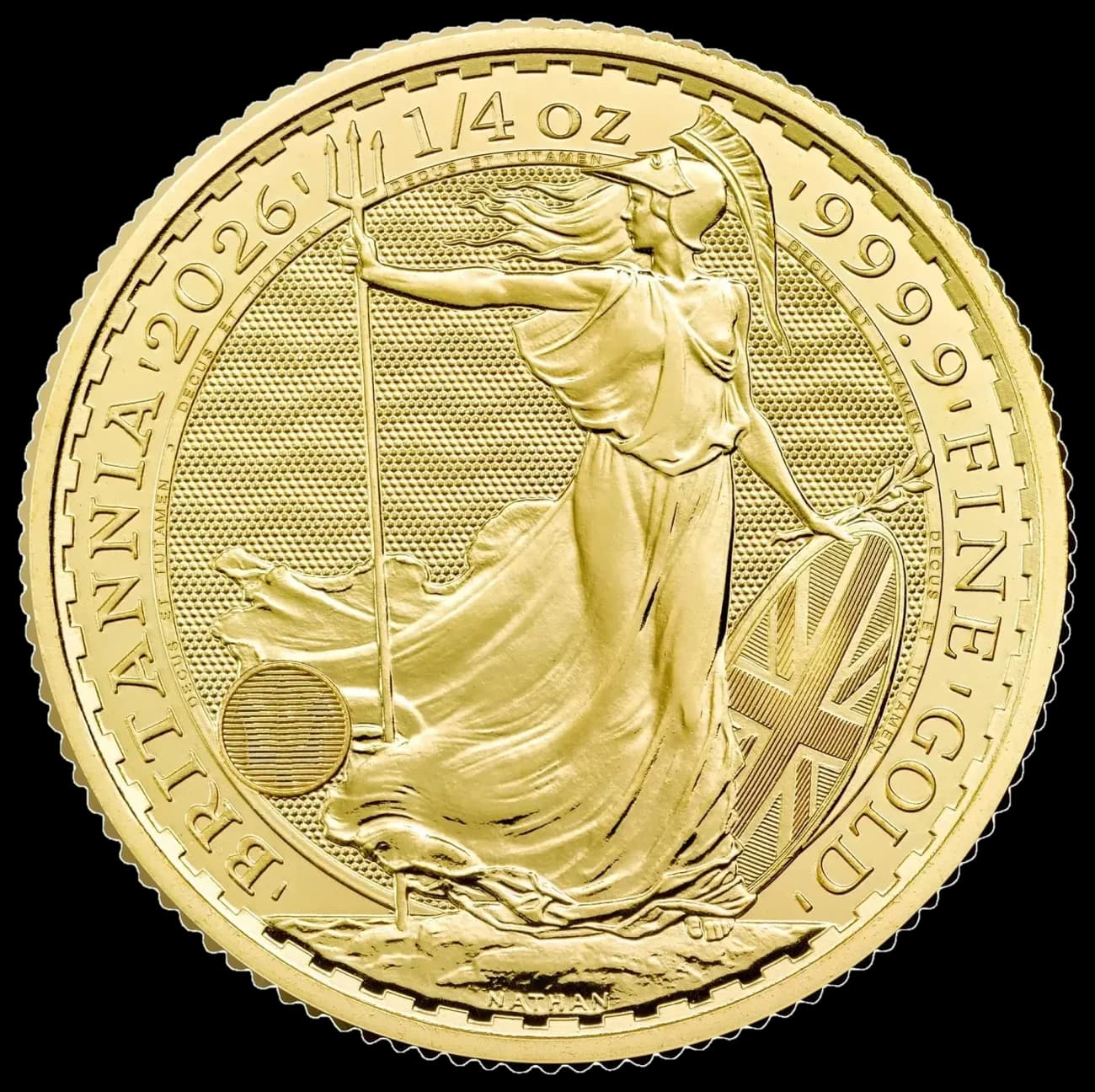 1/4 oz عملة ذهبية Britannia | 2026 — الوجه الخلفي