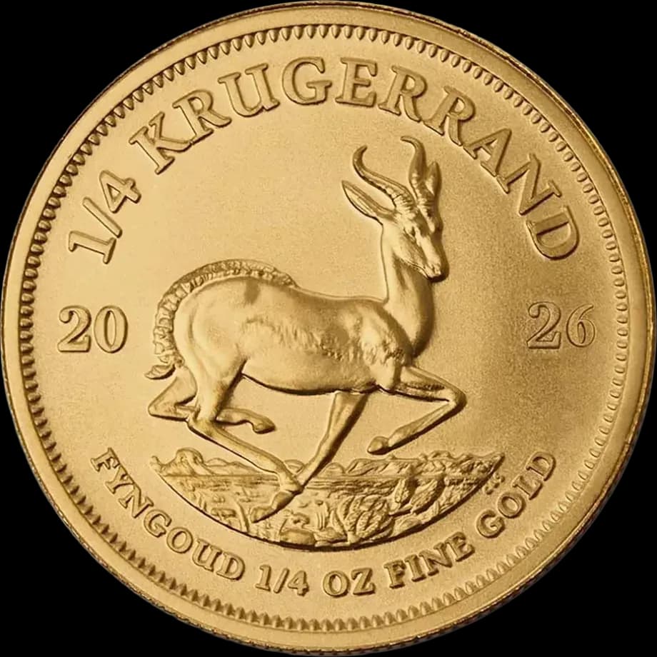 1/4 oz عملة ذهبية Krugerrand | 2025 — الوجه الخلفي