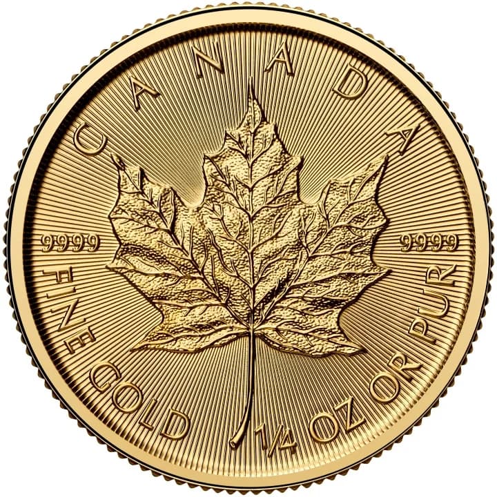 1/4 oz عملة ذهبية Maple Leaf | 2025 — التغليف