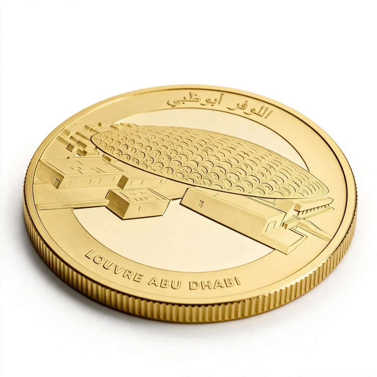 1/2 oz Louvre Abu Dhabi Gold Coin | 2025 — reverse and edge