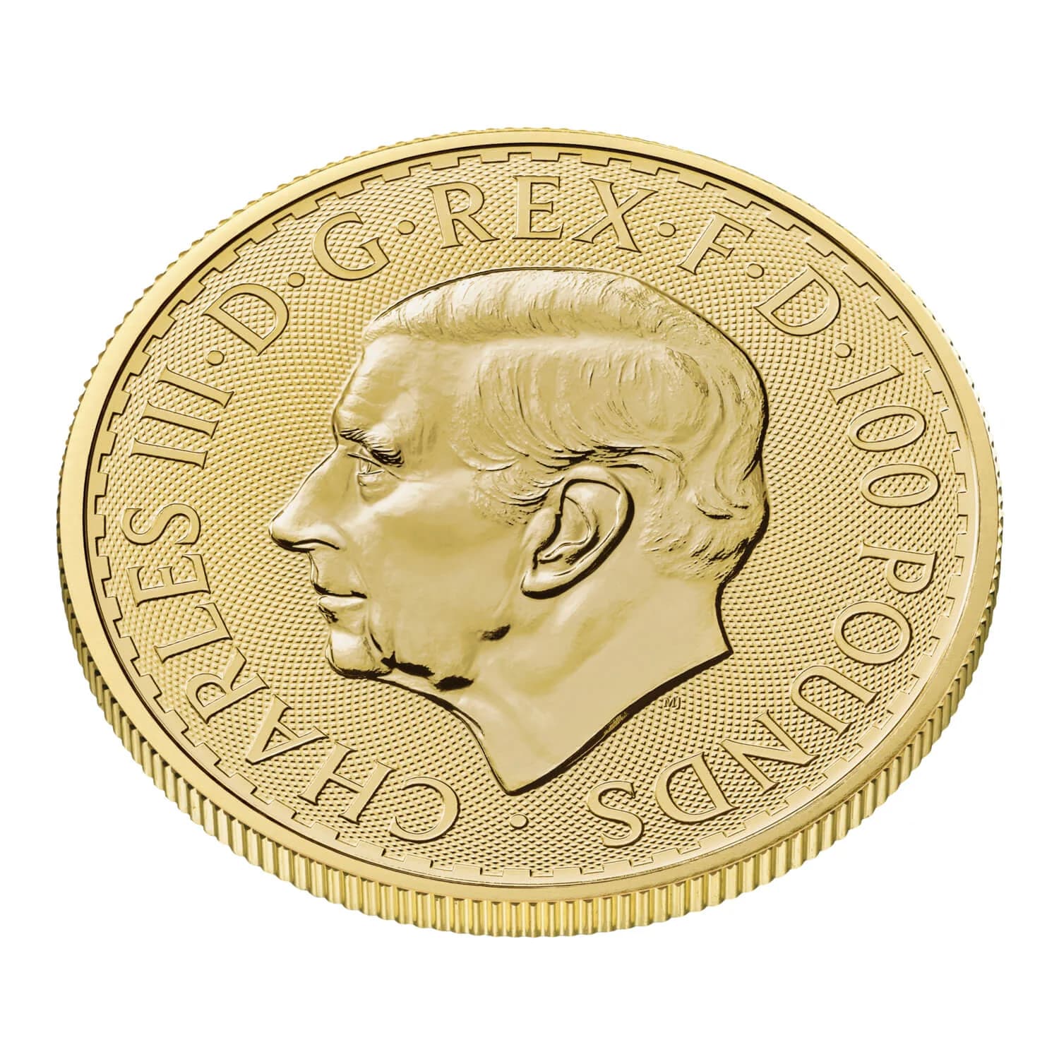1 oz عملة ذهبية Britannia | 2025 — الوجه الأمامي والحافة