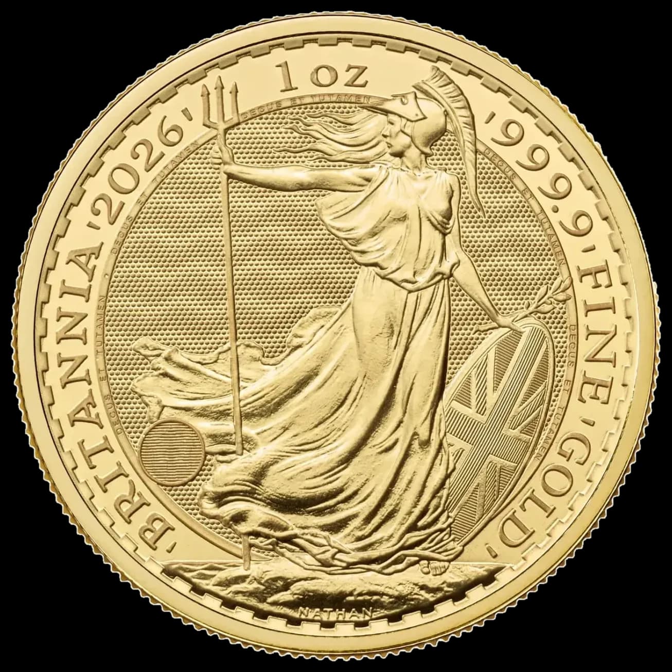 1 oz عملة ذهبية Britannia | 2026 — الوجه الخلفي