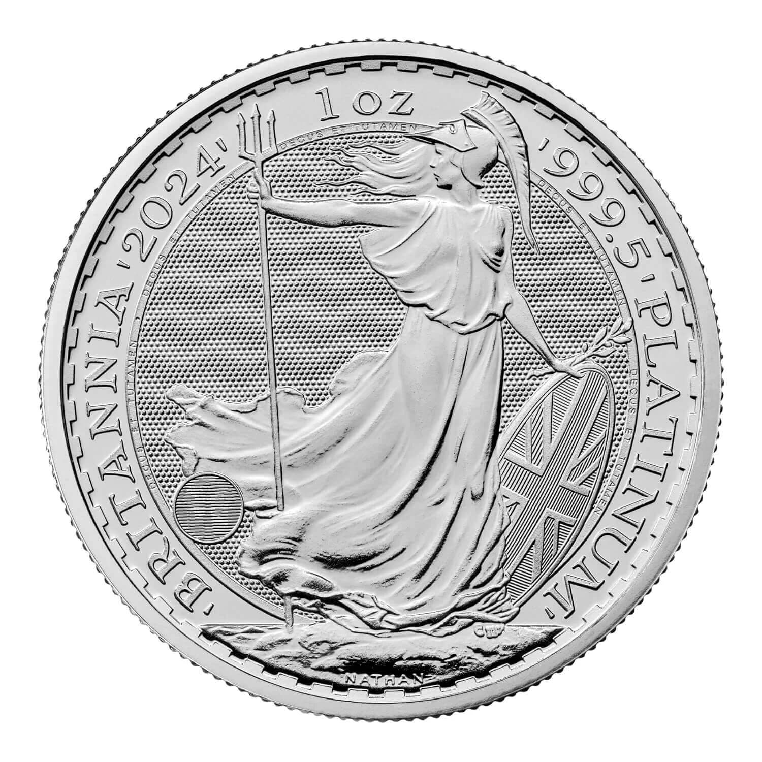 1 oz Платиновая монета Britannia | 2024 — реверс