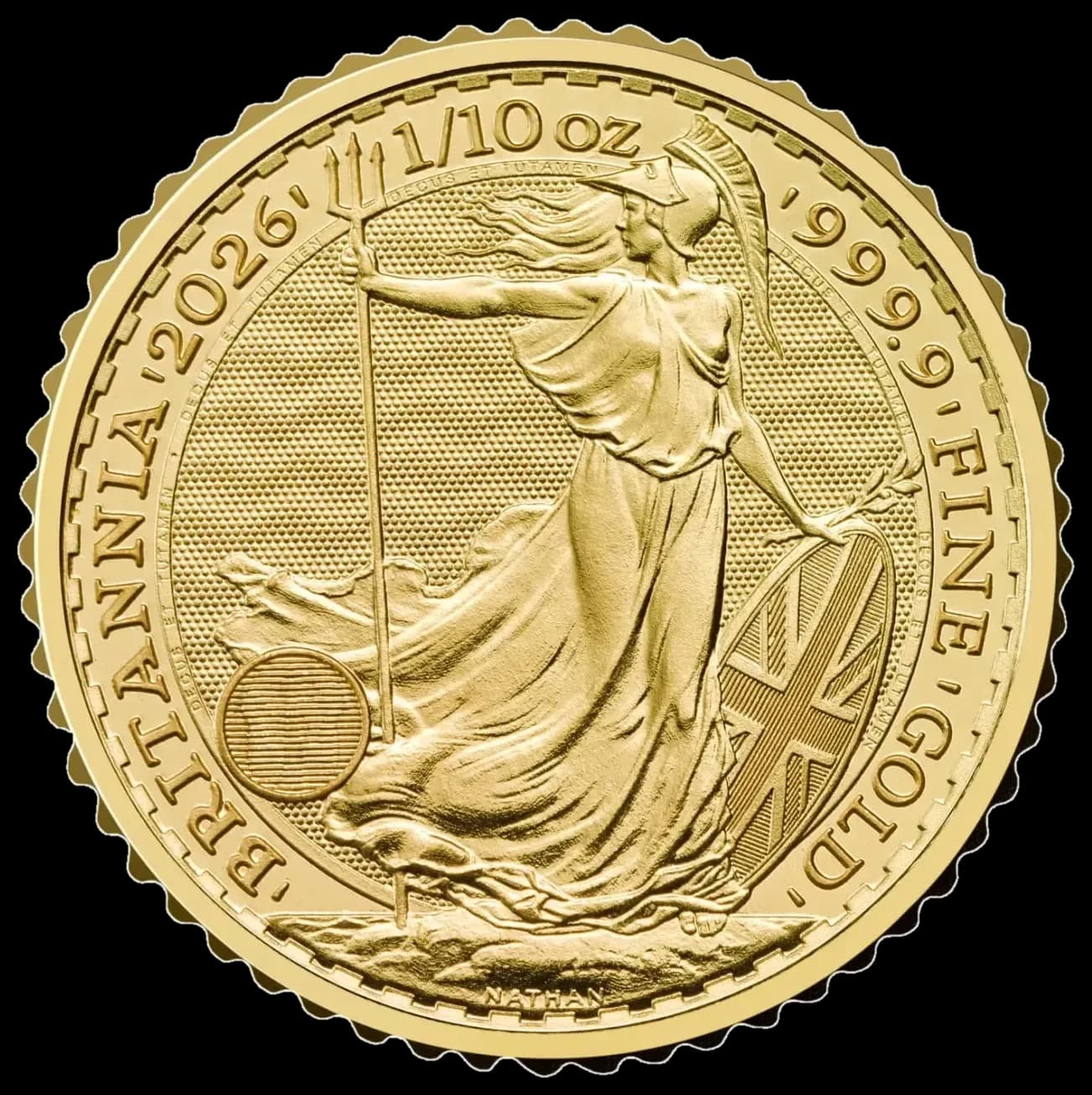 1/10 oz Britannia Gold Coin | 2026 — reverse