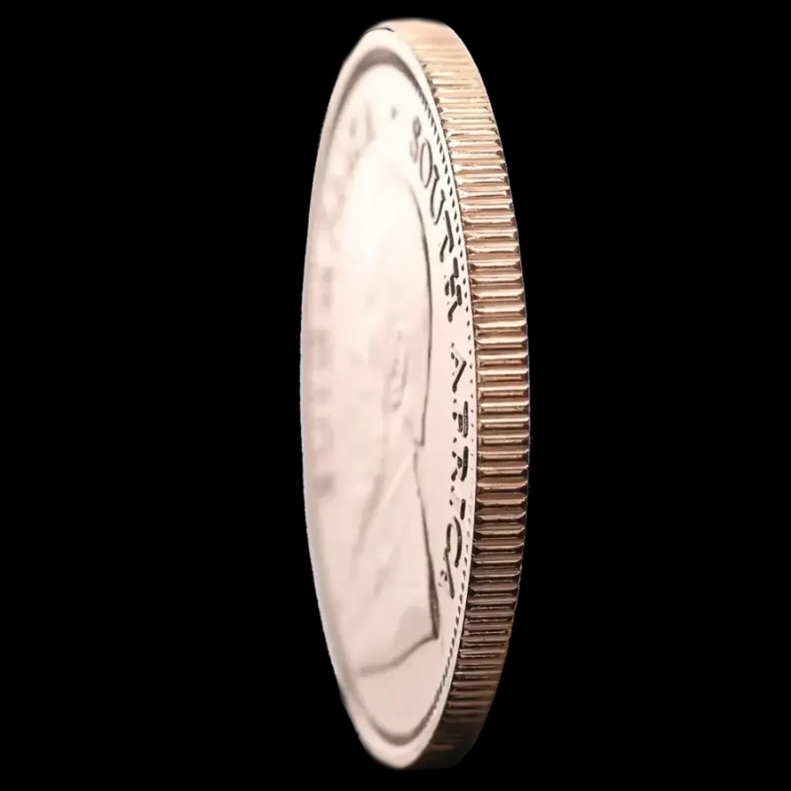 1/4 oz Krugerrandi kuldmünt | 2025 — edge
