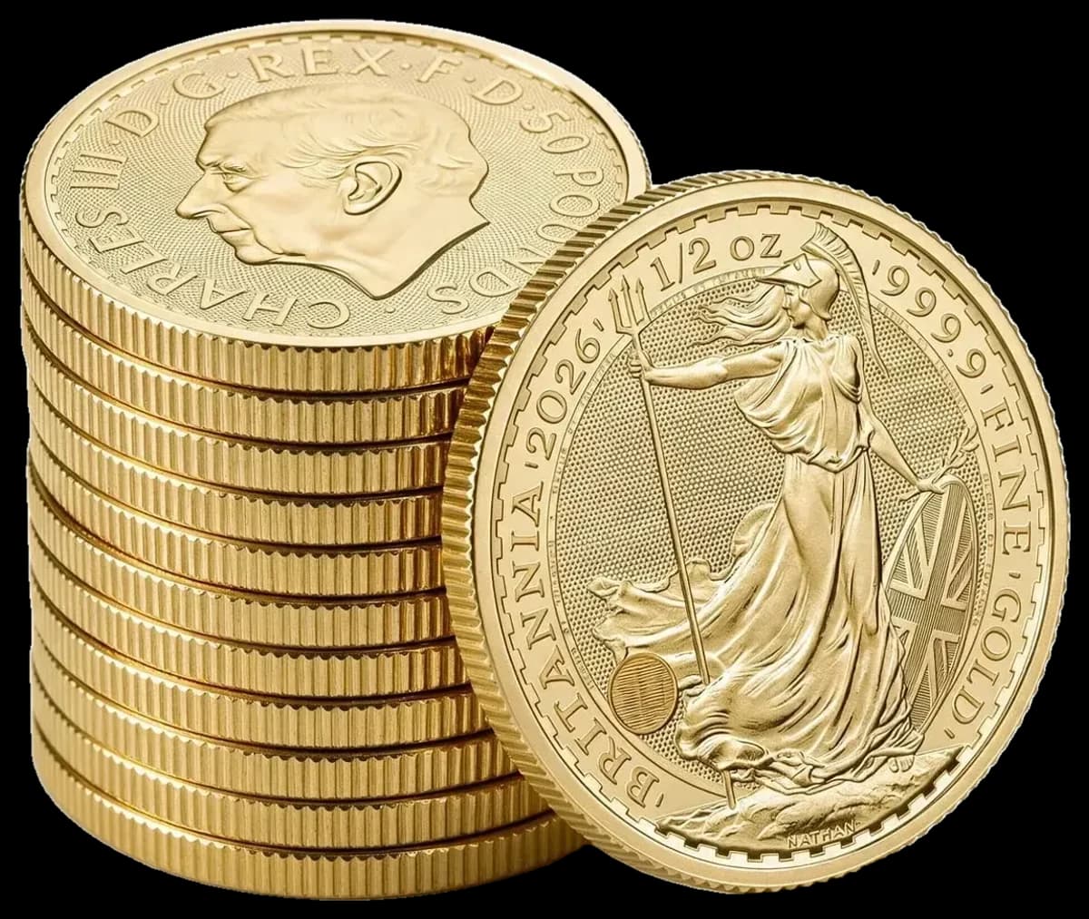1/2 oz Britannia Gold Coin | 2026 — bulk lot