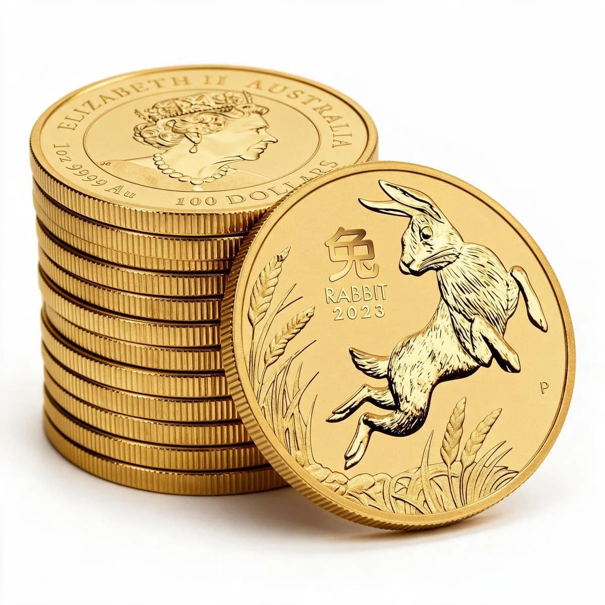 1 oz Lunar III Year of the Rabbit Gold Coin | 2023 — bulk lot