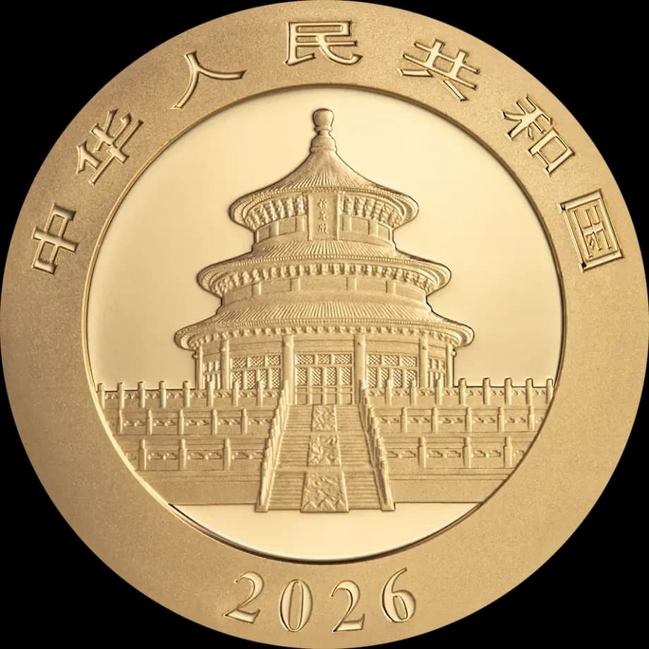 3g China Panda Gold Coin | 2026 — obverse