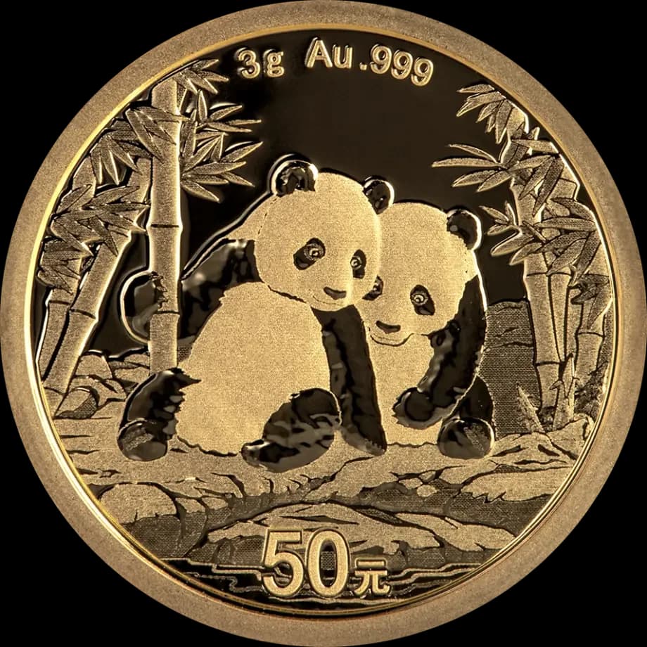 3g China Panda Gold Coin | 2026 — reverse