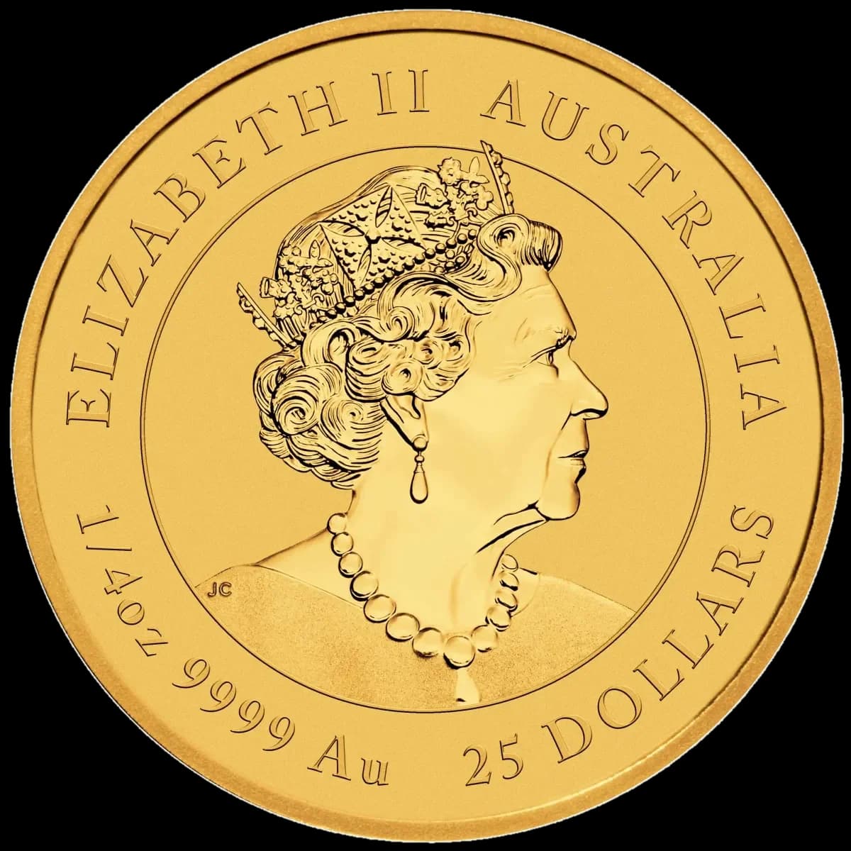 1/4 oz Lunar III Year of the Rabbit Gold Coin | 2023 — obverse