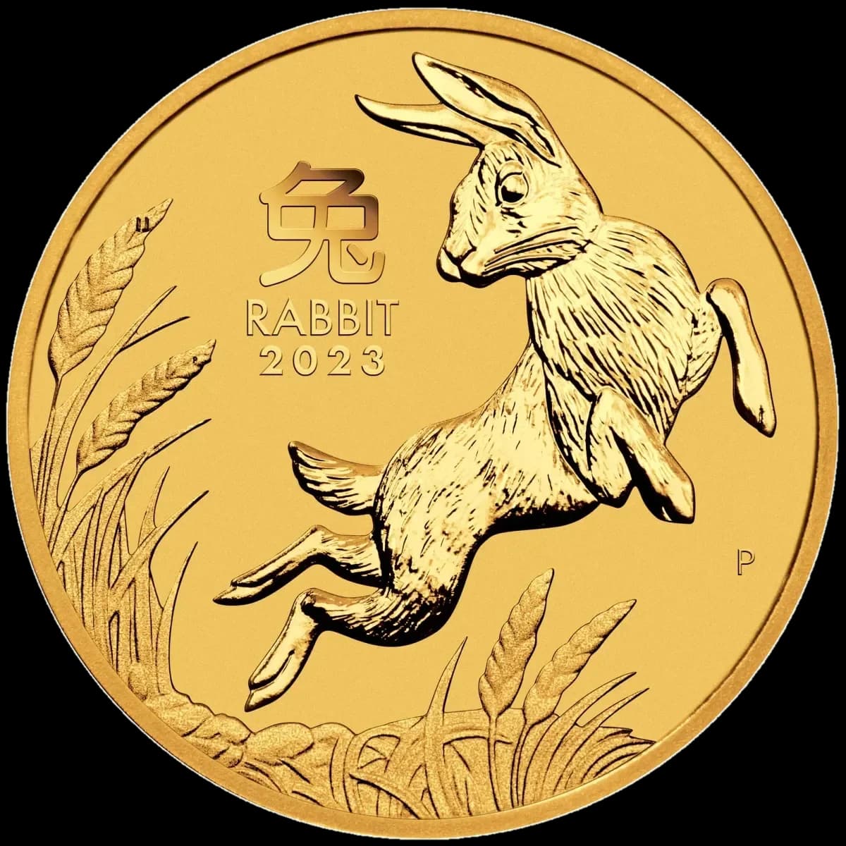 1/4 oz Lunar III Year of the Rabbit Gold Coin | 2023 — reverse