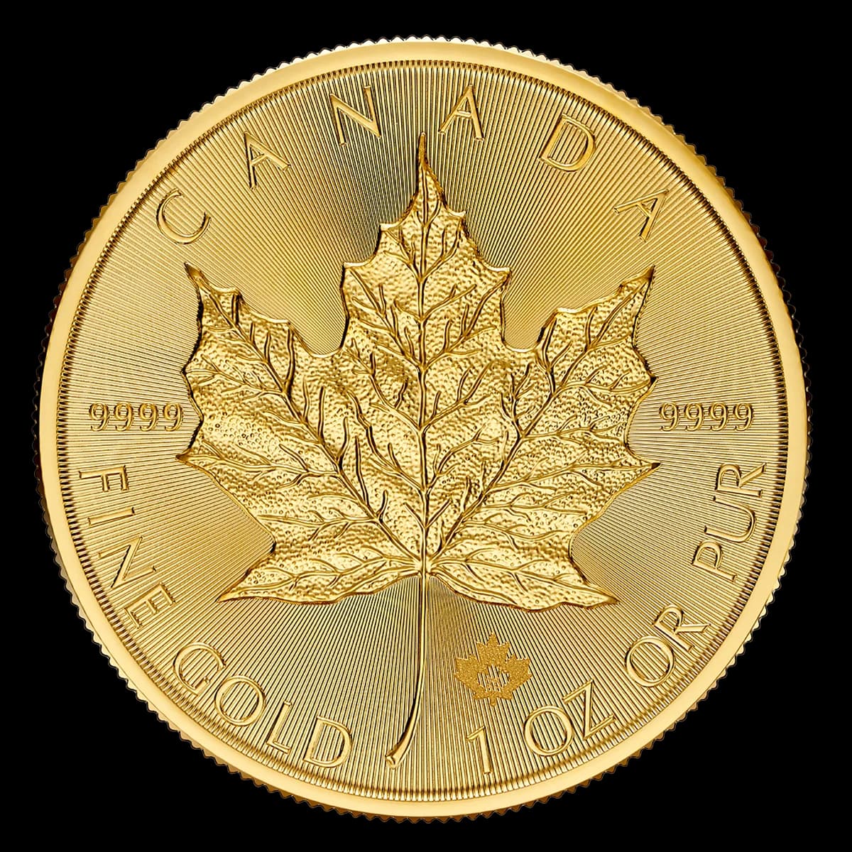 1/4 oz Maple Leaf kuldmünt | 2025 — reverse