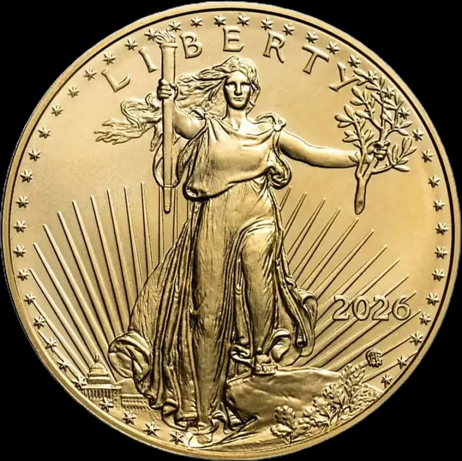 1/2 oz American Gold Eagle kuldmünt | 2026 — obverse