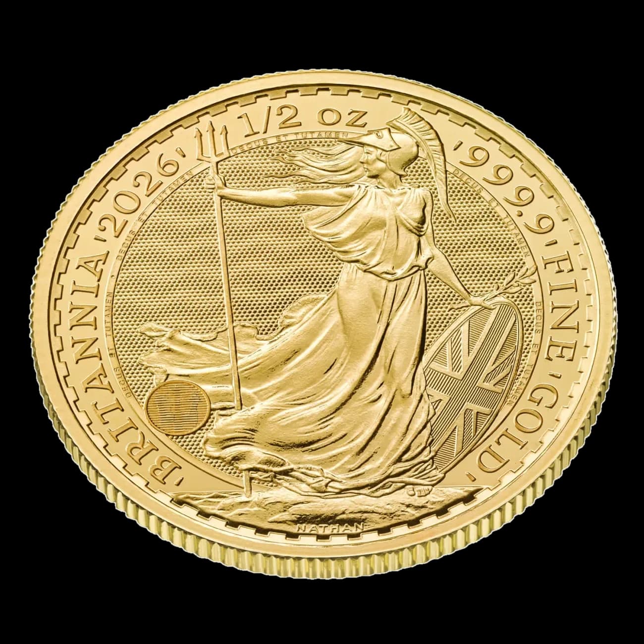 1/2 oz Britannia Gold Coin | 2026 — reverse and edge
