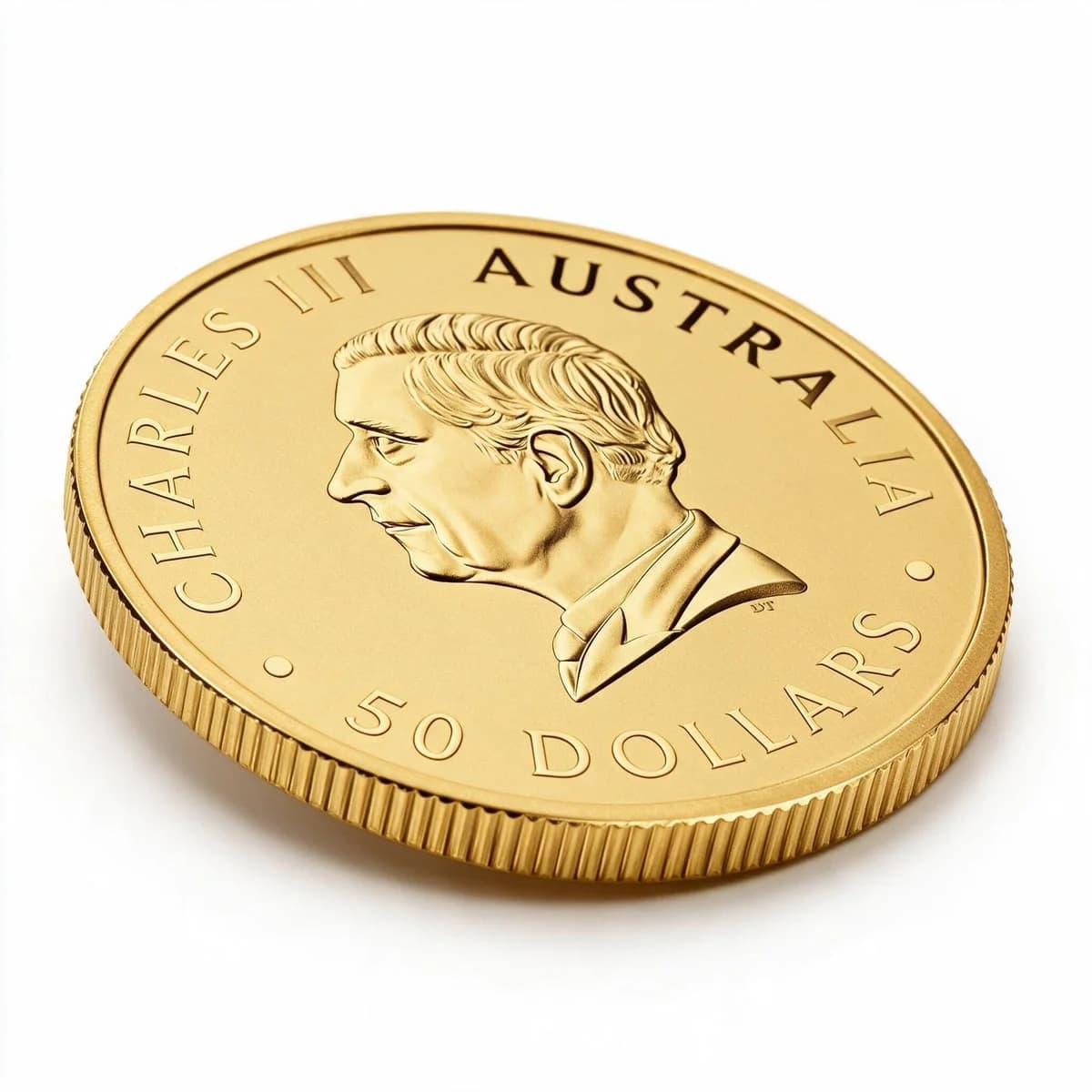 1/2 oz Australian Kangaroo Gold Coin | 2026 — obverse and edge