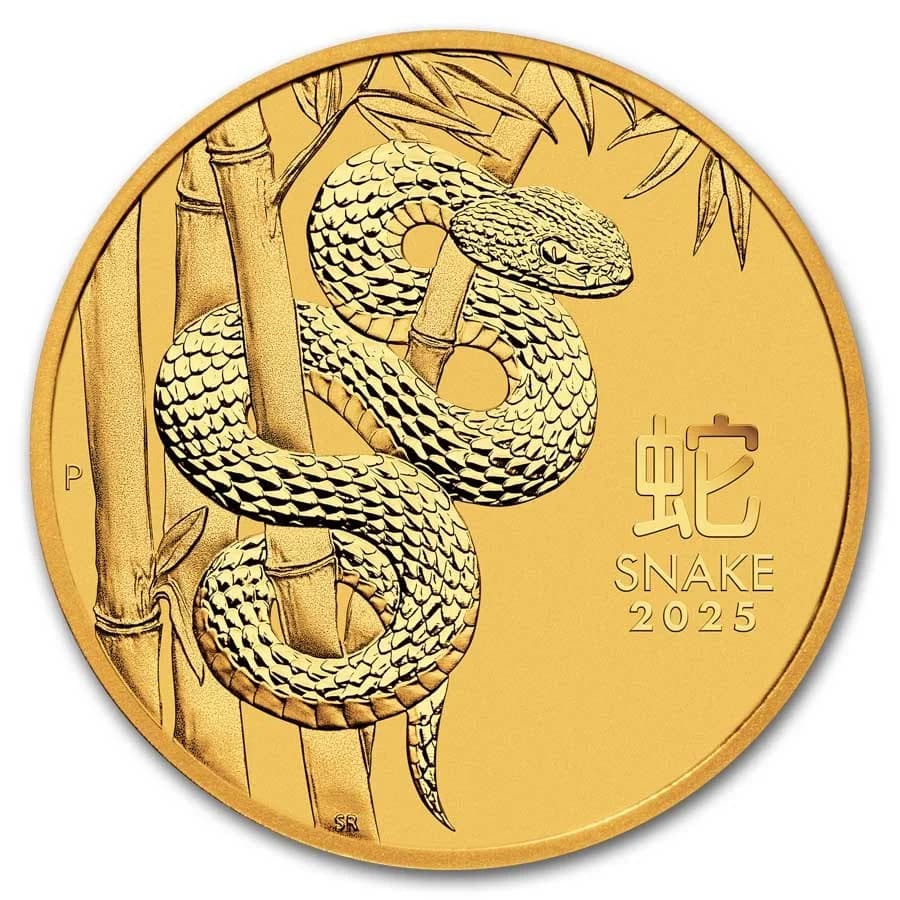 1/2 oz Lunar III Year of the Snake Gold Coin | 2025 — reverse
