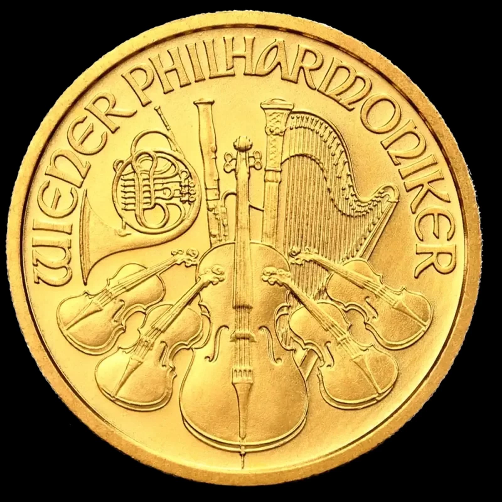 1/2 oz Vienna Philharmonic kuldmünt | 2025 — obverse