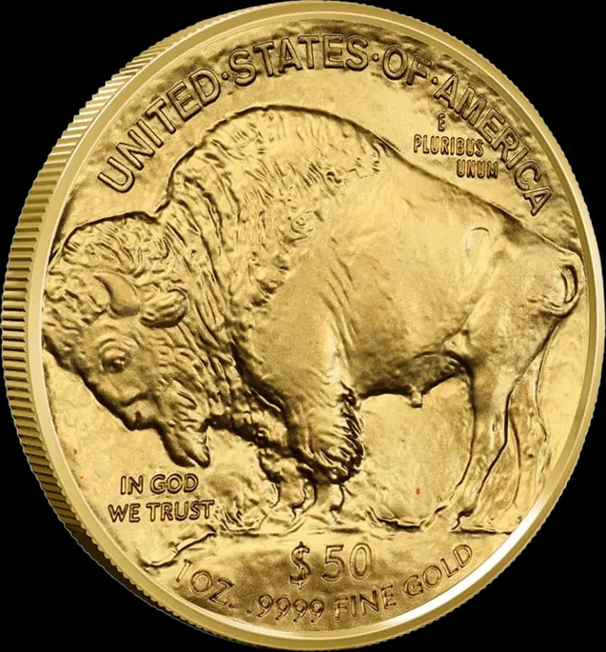 1 oz American Buffalo Gold Coin | 2016 — reverse and edge