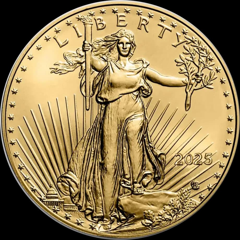 1 oz American Eagle Gold Coin | 2025 — obverse