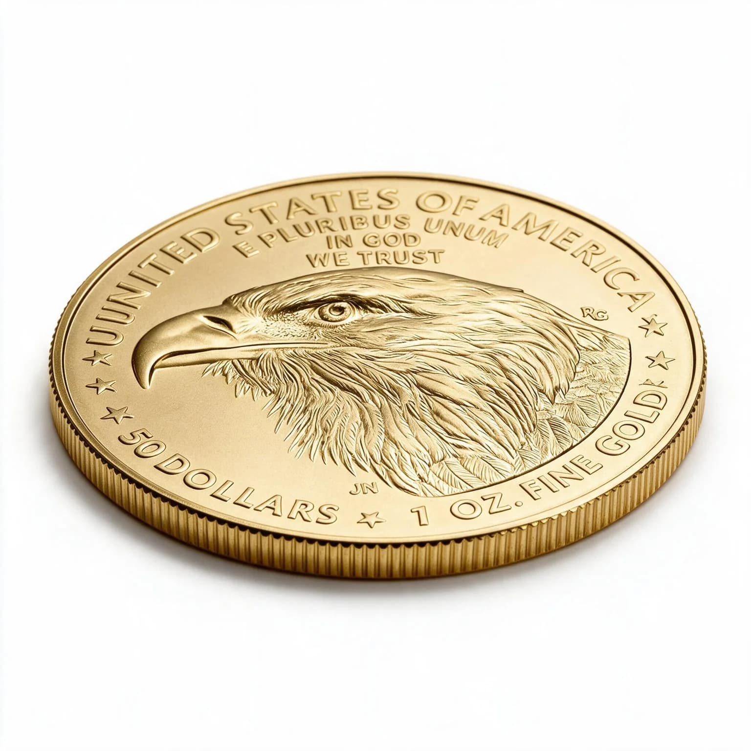 1 oz American Eagle Gold Coin | 2025 — reverse and edge