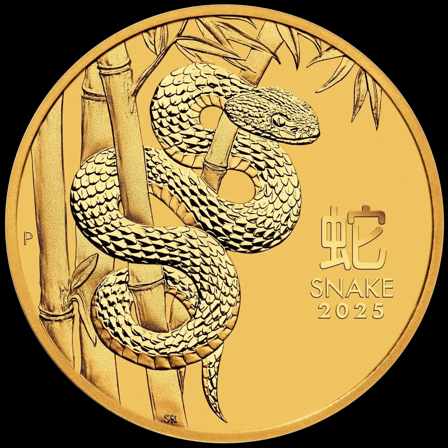 1/20 oz Lunar III Year of the Snake Gold Coin | 2025 — reverse